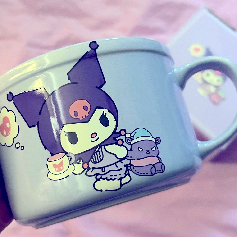 Kuromi Ceramic Noodle Bowl with Lid